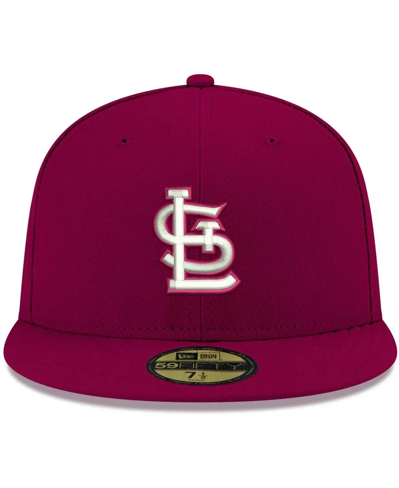 Men's Cardinal St. Louis Cardinals Logo White 59FIFTY Fitted Hat