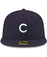Men's Navy Chicago Cubs Logo White 59FIFTY Fitted Hat