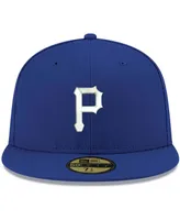 Men's Royal Pittsburgh Pirates Logo White 59FIFTY Fitted Hat