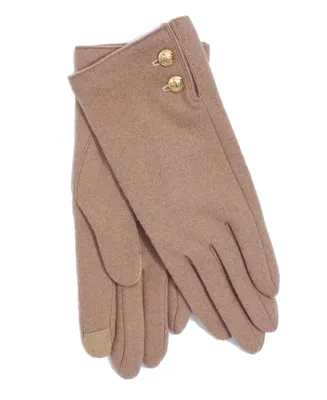 Lauren Ralph Lauren Women's Two Button Cashmere Blend Touch Glove