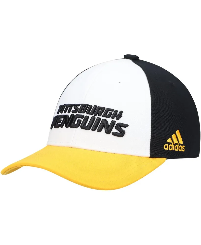 Men's White Pittsburgh Penguins Locker Room Adjustable Hat