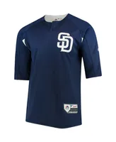 Men's Navy and White San Diego Padres Authentic Collection On-Field 3 4-Sleeve Batting Practice Jersey