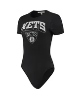 Women's Black Brooklyn Nets Bodysuit