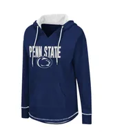 Women's Navy Penn State Nittany Lions Tunic Pullover Hoodie