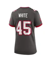 Women's Devin White Pewter Tampa Bay Buccaneers Game Jersey