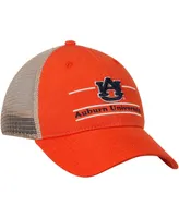 Men's Orange Auburn Tigers Logo Bar Trucker Adjustable Hat