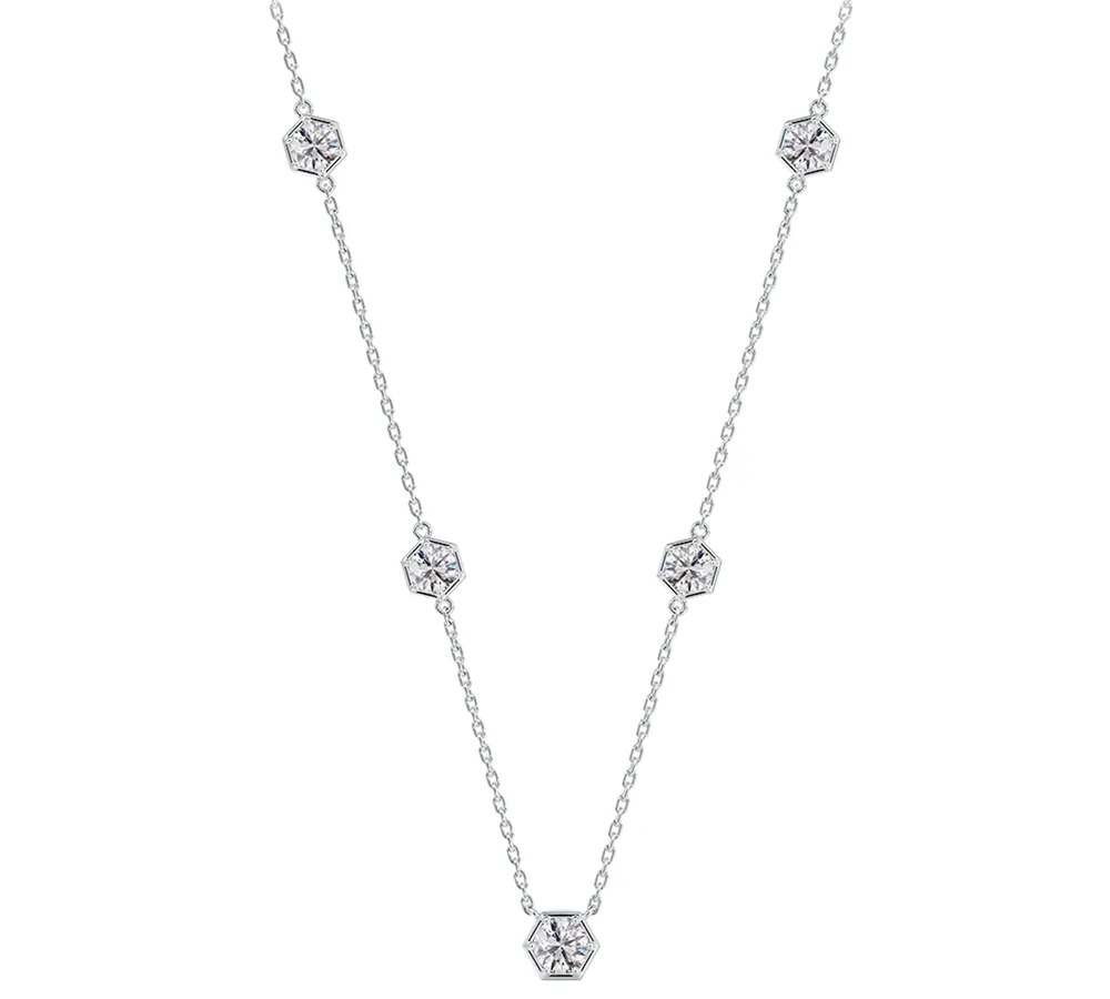 Portfolio by De Beers Forevermark Diamond Honeycomb Station Statement Necklace (7/8 ct. t.w.) in 14k White or Yellow Gold, 16" + 2" extender