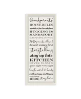 Stupell Industries Grandparents House Rules Wall Plaque Art, 7" x 17"