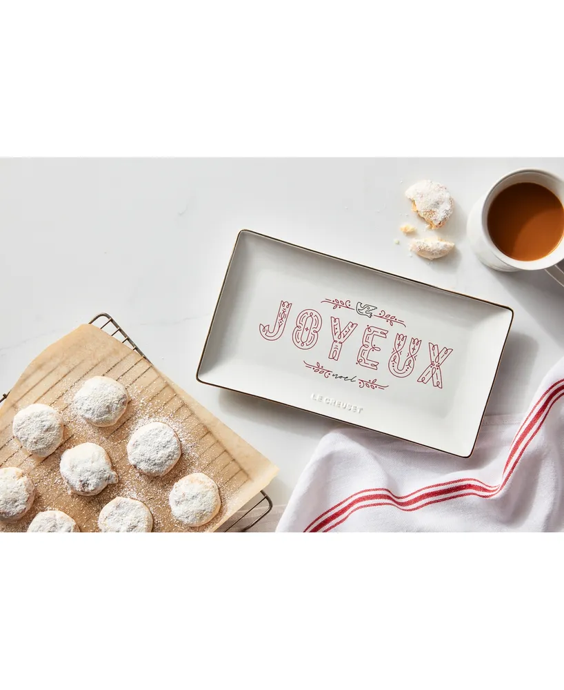 Le Creuset Noel Joyeux Stoneware Hostess Tray