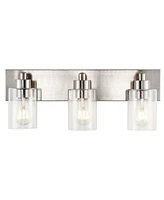 Irving 3-Light Seeded Modern Contemporary Led Vanity Light