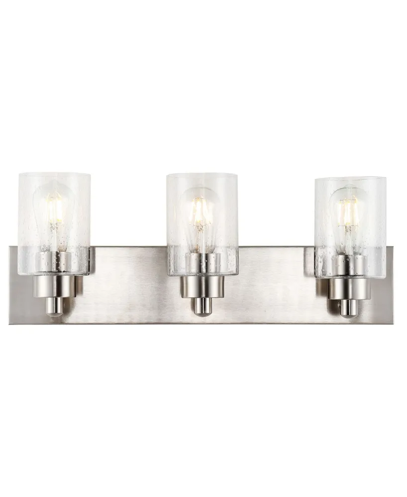 Irving 3-Light Seeded Modern Contemporary Led Vanity Light