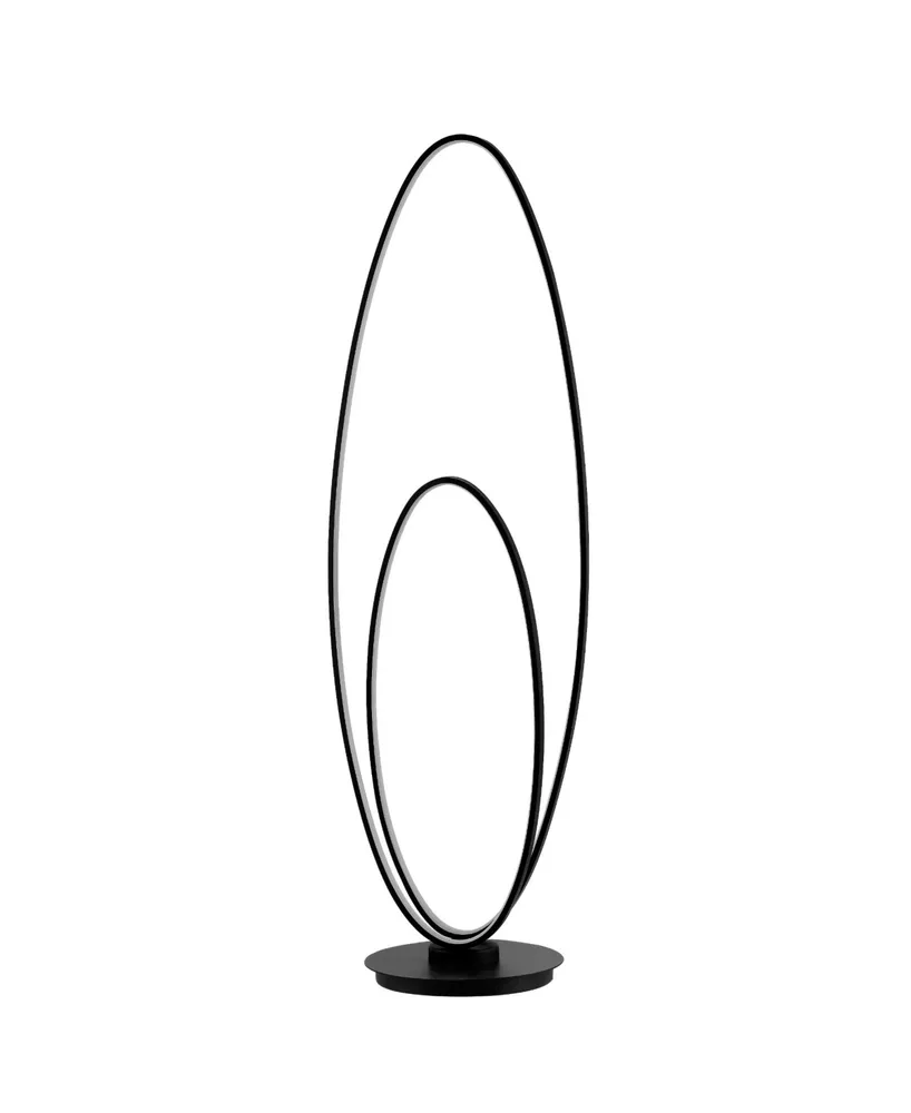 Calder Modern Contemporary Oval Dimmable Integrated Led Floor Lamp