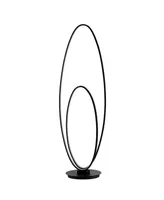 Calder Modern Contemporary Oval Dimmable Integrated Led Floor Lamp