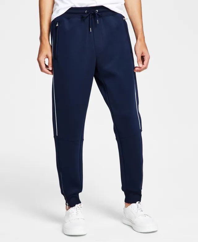 I.n.c. International Concepts Men's Neoprene Track Jogger Pants, Created  for Macy's