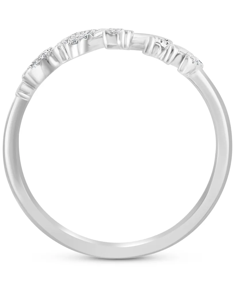 Effy Diamond Zodiac Virgo Ring (1/10 ct. t.w.) Sterling Silver