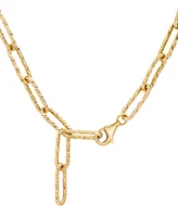 Paperclip Link 20" Chain Necklace in 10k Gold