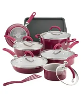 Rachael Ray Create Delicious Aluminum Nonstick Cookware Set, 13 Piece