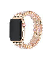 Posh Tech Demi Rose Gold Plated Beaded Bracelet Band for Apple Watch, 42mm-44mm