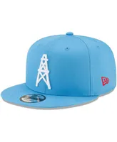 Men's Light Blue Houston Oilers Throwback 9FIFTY Adjustable Snapback Hat