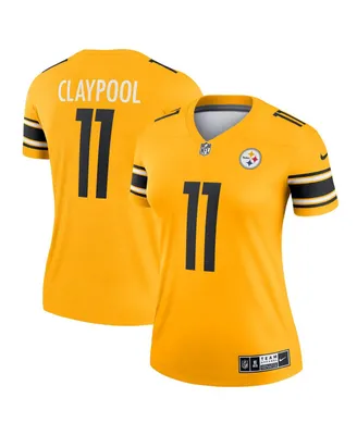 Women's Chase Claypool Gold-Tone Pittsburgh Steelers Inverted Legend Game Jersey - Gold