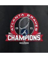 Men's Black Atlanta Braves 2021 World Series Champions Signature Roster T-shirt