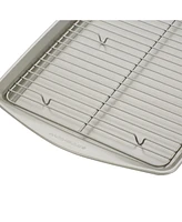 Rachael Ray Nonstick Jumbo 13" x 19" Cookie Pan with Roasting Rack