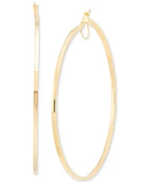 Skinny Extra-Large Hoop Earrings in 10k Gold, 70mm