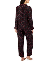 I.n.c. International Concepts Satin Notch Collar Pajama Set, Created for Macy's