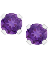 Rhodolite Garnet Stud Earrings (1/4 ct. t.w.) 14k White or Yellow Gold (Also Citrine, Sky Blue Topaz, Peridot & Opal)