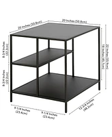 Winthrop 20" Side Table with Shelves