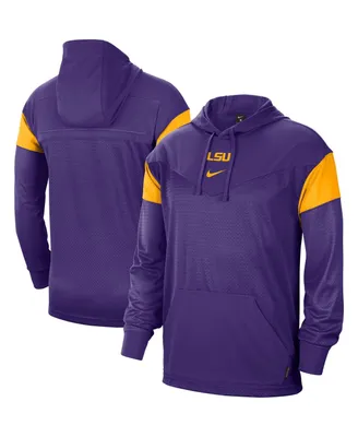 Men's Purple Lsu Tigers Sideline Jersey Pullover Hoodie