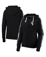 Women's Black Chicago White Sox Game Changer Raglan Full-Zip Hoodie