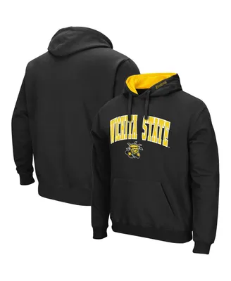 Colosseum Men's Wichita State Shockers Arch and Logo Pullover Hoodie