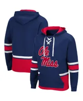 Men's Navy Ole Miss Rebels Lace Up 3.0 Pullover Hoodie