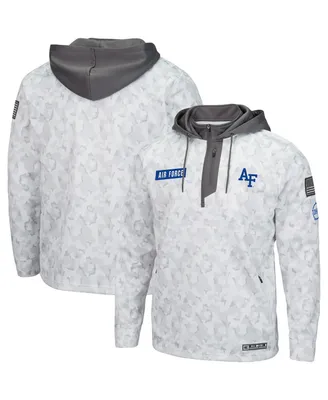 Men's Arctic Camo Air Force Falcons Oht Military-Inspired Appreciation Quarter-Zip Hoodie