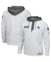 Men's Arctic Camo Air Force Falcons Oht Military-Inspired Appreciation Quarter-Zip Hoodie