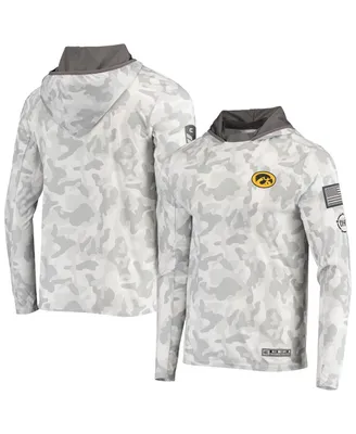 Men's Arctic Camo Iowa Hawkeyes Oht Military-Inspired Appreciation Long Sleeve Hoodie Top