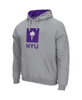 Colosseum Men's Nyu Arch and Logo Pullover Hoodie