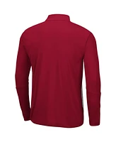 Men's Heathered Gray, Cardinal Iowa State Cyclones Prospect Quarter-Zip Jacket