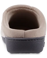 Isotoner Signature Microterry Pillowstep Slippers with Satin Trim