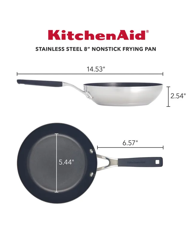 KitchenAid 8 Stainless Steel Nonstick Frying Pan 