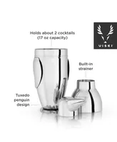 Viski Irving Penguin Cocktail Shaker, 17 Oz