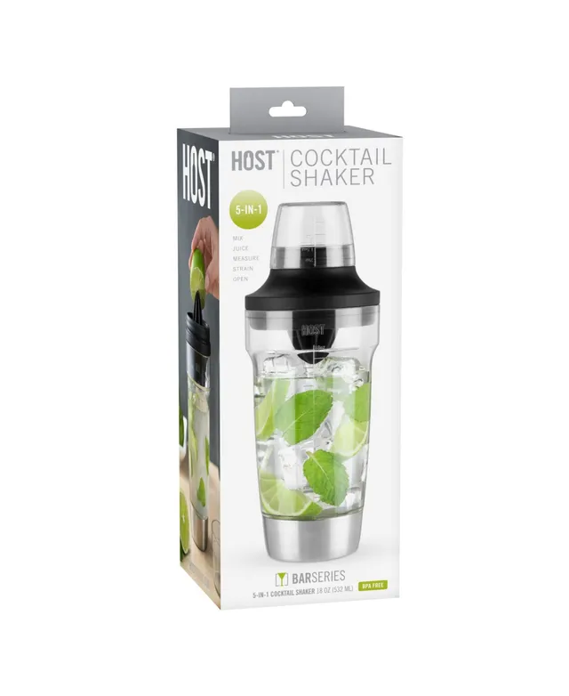 True Ash 18-Ounce Matte Cocktail Shaker - Black