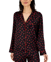 I.n.c. International Concepts Satin Notch Collar Pajama Set, Created for Macy's