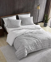 Kenneth Cole New York Abstract Stripe Duvet Cover Set, King