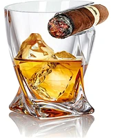 Bezrat Cigar Holder Twisted Drinking Glass