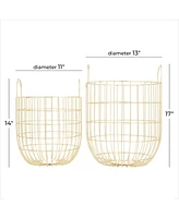 Contemporary Storage Baskets, Set of 2