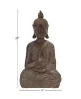 Bohemian Buddha Sculpture, 21" x 11"