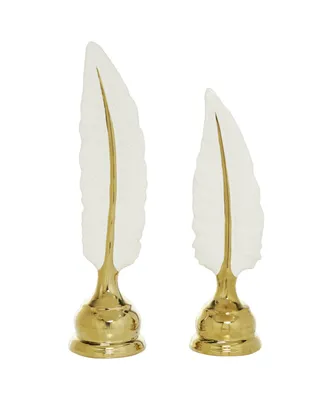 CosmoLiving by Cosmopolitan Glam Birds Sculpture, Set of 2 - Gold