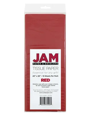 Jam Paper Tissue Paper, 10 Packs of 10 Sheets